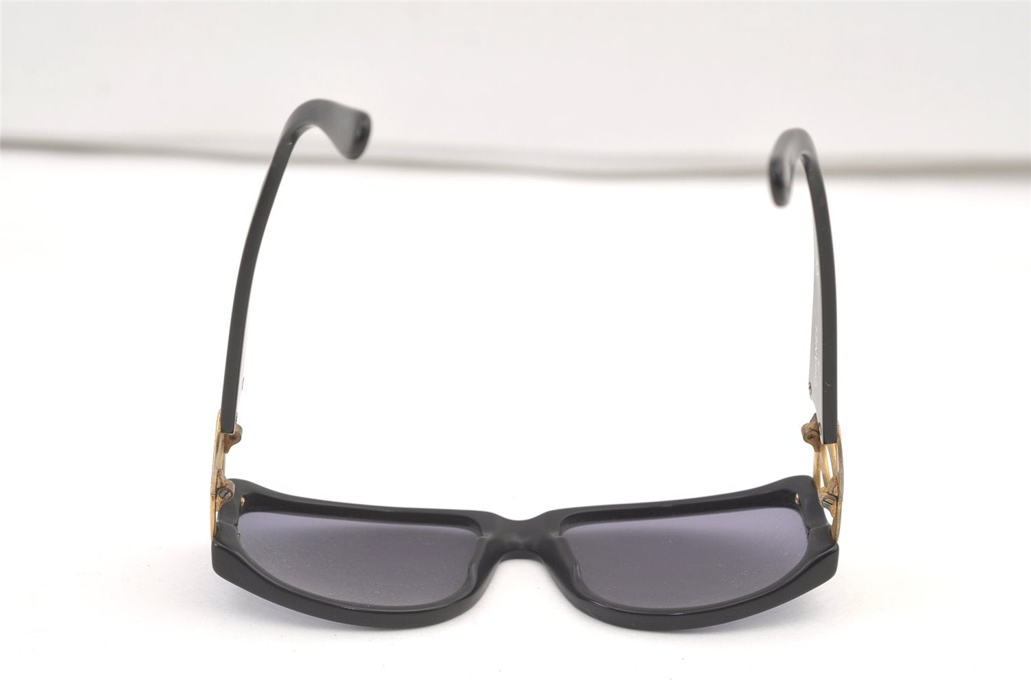 Authentic CHANEL Sunglasses CC Logos CoCo Mark 02461 Plastic Black Junk 0528K