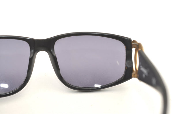 Authentic CHANEL Sunglasses CC Logos CoCo Mark 02461 Plastic Black Junk 0528K