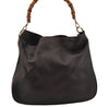 Authentic GUCCI Vintage Bamboo Shoulder Hand Bag Leather Brown Junk 0529J
