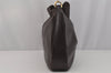 Authentic GUCCI Vintage Bamboo Shoulder Hand Bag Leather Brown Junk 0529J