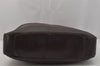 Authentic GUCCI Vintage Bamboo Shoulder Hand Bag Leather Brown Junk 0529J