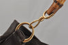 Authentic GUCCI Vintage Bamboo Shoulder Hand Bag Leather Brown Junk 0529J
