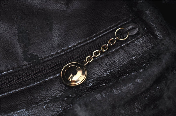 Authentic GUCCI Vintage Bamboo Shoulder Hand Bag Leather Brown Junk 0529J