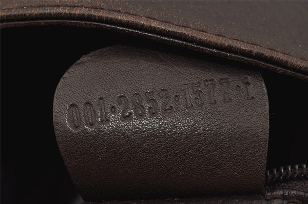 Authentic GUCCI Vintage Bamboo Shoulder Hand Bag Leather Brown Junk 0529J