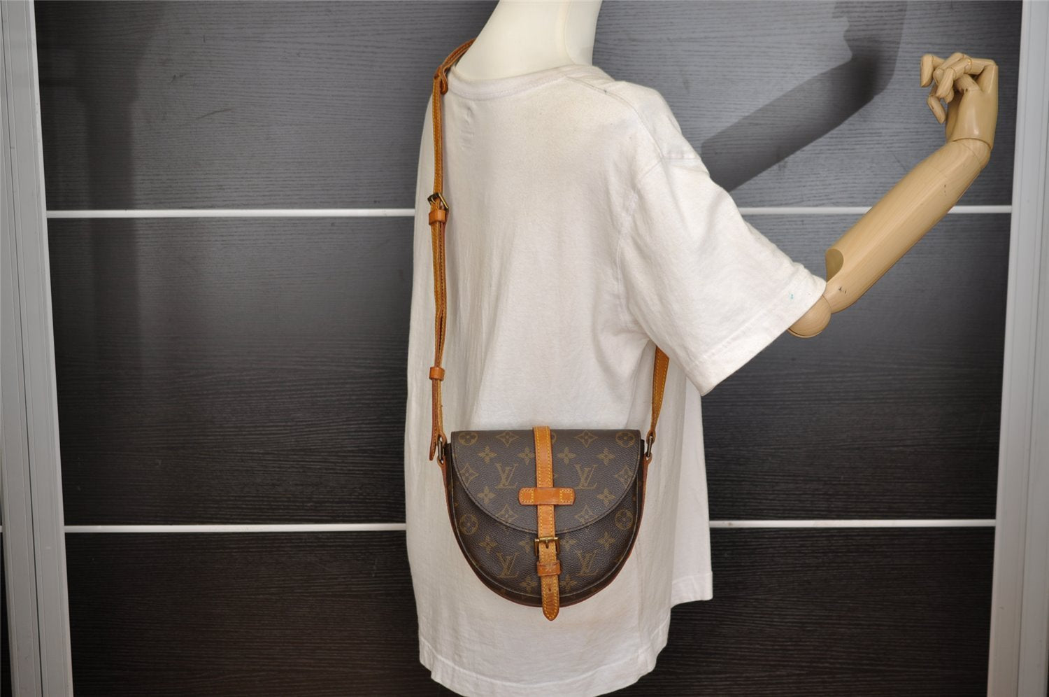 Authentic Louis Vuitton Monogram Chantilly PM Shoulder Cross Bag M51234 LV 0531J