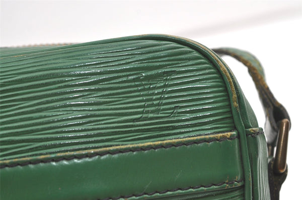 Authentic Louis Vuitton Epi Trocadero 24 Shoulder Cross Bag Green M52314 0531K
