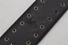 Authentic Gianni Versace Studs Belt Leather Size 85cm 33.5inches Black 0532K