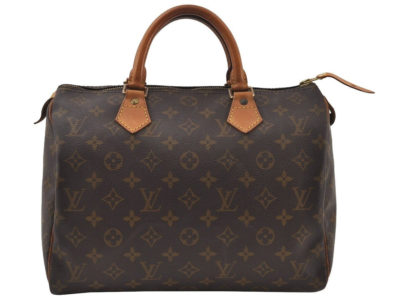 Authentic Louis Vuitton Monogram Speedy 30 Hand Boston Bag M41526 LV 0533J