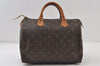 Authentic Louis Vuitton Monogram Speedy 30 Hand Boston Bag M41526 LV 0533J