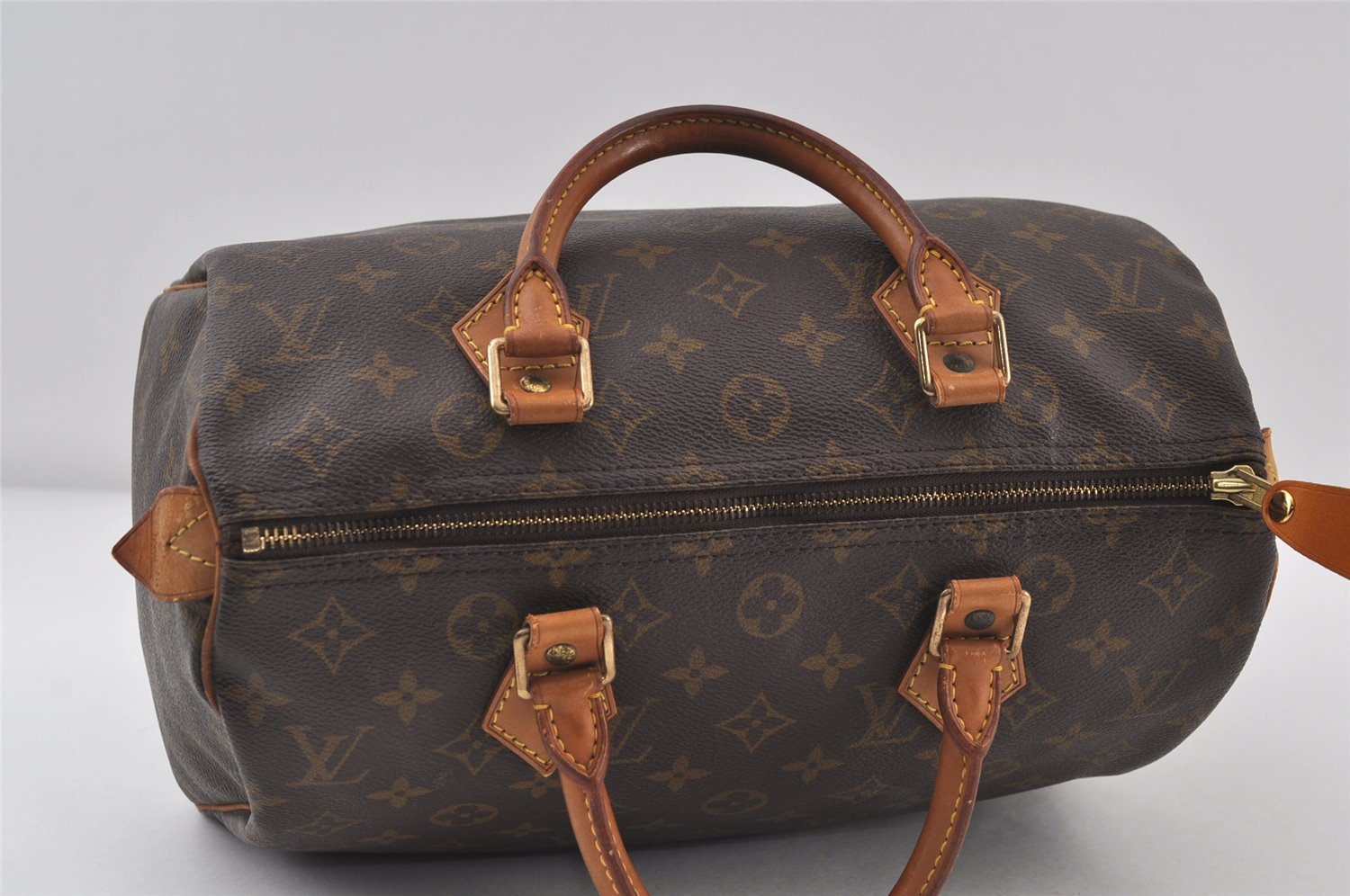 Authentic Louis Vuitton Monogram Speedy 30 Hand Boston Bag M41526 LV 0533J