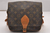Authentic Louis Vuitton Monogram Cartouchiere MM M51253 Shoulder Cross Bag 0535J