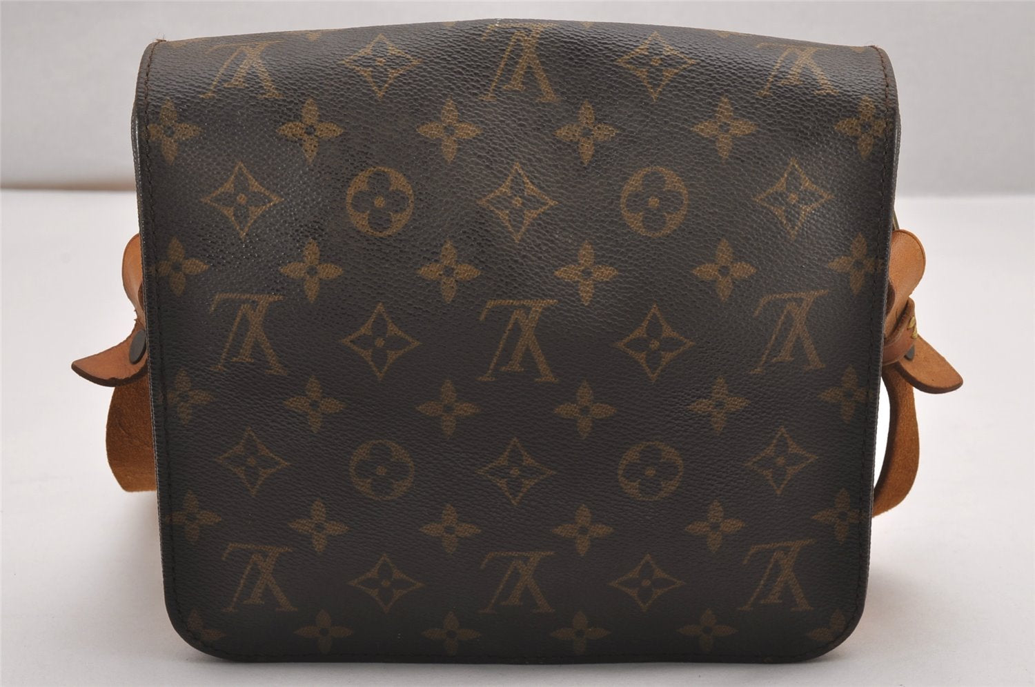 Authentic Louis Vuitton Monogram Cartouchiere MM M51253 Shoulder Cross Bag 0535J