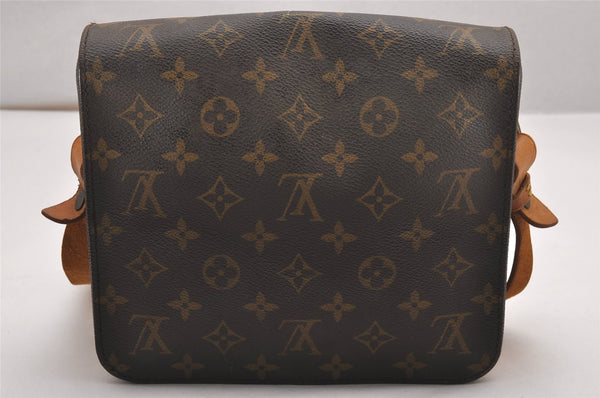 Authentic Louis Vuitton Monogram Cartouchiere MM M51253 Shoulder Cross Bag 0535J