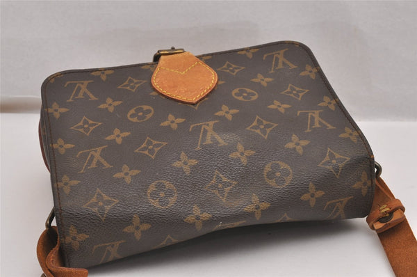 Authentic Louis Vuitton Monogram Cartouchiere MM M51253 Shoulder Cross Bag 0535J