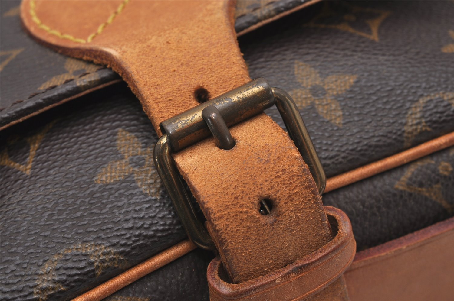 Authentic Louis Vuitton Monogram Cartouchiere MM M51253 Shoulder Cross Bag 0535J