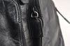 Authentic PRADA Vintage Nylon Tessuto Leather Drawstring Backpack Black 0535K
