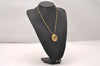 Authentic Christian Dior Gold Tone Chain Pendant Necklace CD 0536J