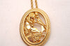 Authentic Christian Dior Gold Tone Chain Pendant Necklace CD 0536J