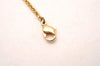 Authentic Christian Dior Gold Tone Chain Pendant Necklace CD 0536J