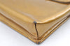 Authentic GUCCI Vintage Shoulder Hand Bag Purse Enamel Gold 0536K