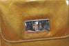 Authentic GUCCI Vintage Shoulder Hand Bag Purse Enamel Gold 0536K