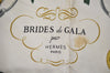 Authentic HERMES Carre 90 Scarf "BRIDES de GALA par" Silk Green 0537K