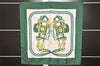 Authentic HERMES Carre 90 Scarf "BRIDES de GALA par" Silk Green 0537K