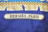 Authentic HERMES Carre 90 Scarf "LA PRESENTATION" Silk Navy 0538K