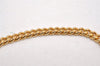 Authentic Christian Dior Chain Rhinestone Bracelet Gold Tone CD 0539J