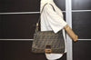 Authentic FENDI Zucca Mamma Baguette Shoulder Bag Canvas Leather Brown 0541J