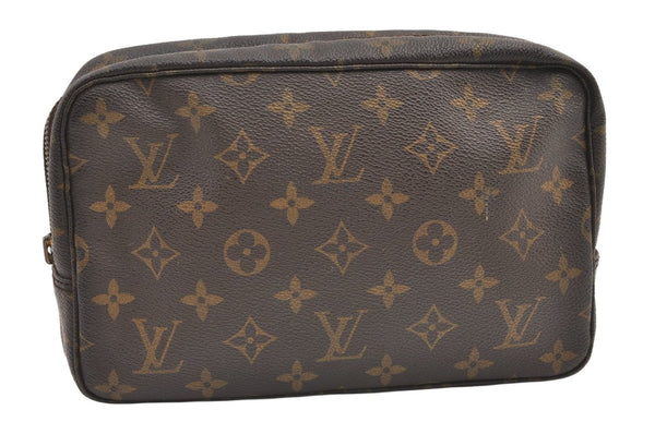 Auth Louis Vuitton Monogram Trousse Toilette 23 Clutch Bag M47524 LV Junk 0541K