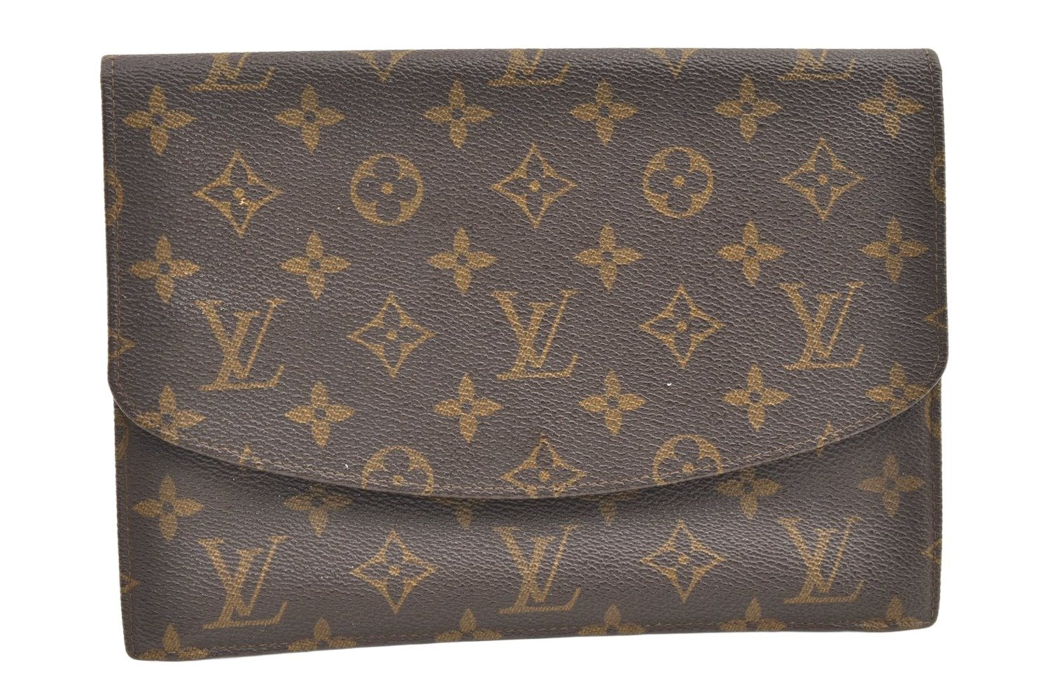 Authentic Louis Vuitton Monogram Pochette Rabat Clutch Bag Old Model Junk 0542K