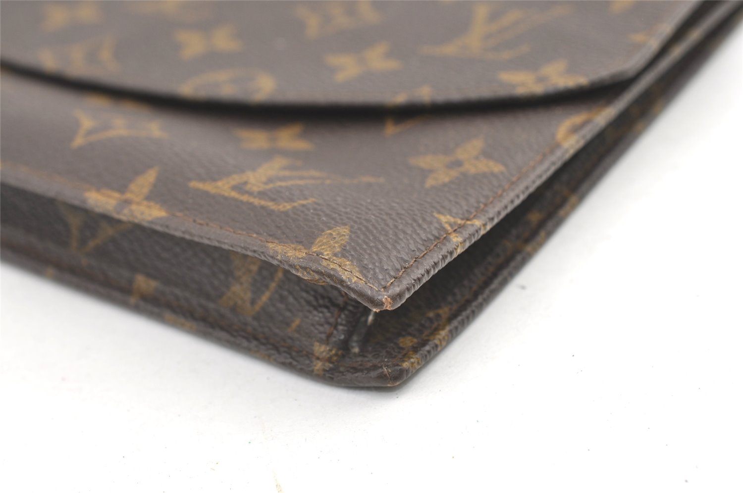 Authentic Louis Vuitton Monogram Pochette Rabat Clutch Bag Old Model Junk 0542K