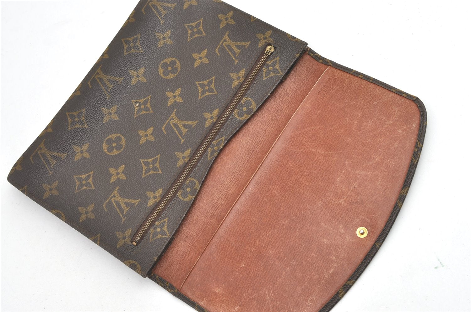 Authentic Louis Vuitton Monogram Pochette Rabat Clutch Bag Old Model Junk 0542K