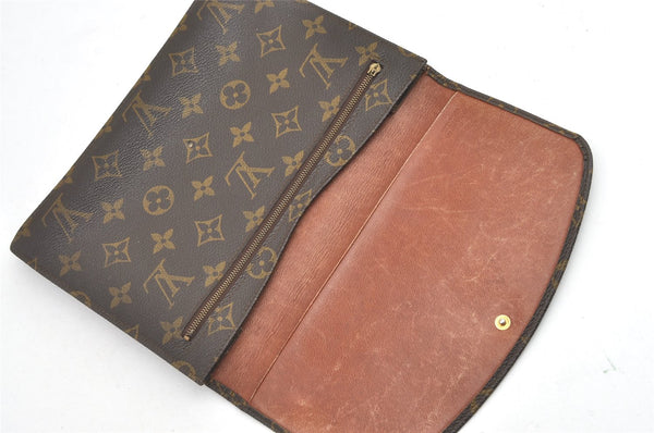 Authentic Louis Vuitton Monogram Pochette Rabat Clutch Bag Old Model Junk 0542K
