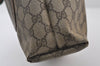 Authentic GUCCI Web Sherry Line Shoulder Tote Bag GG PVC Leather Brown 0543J