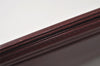 Authentic GUCCI Vintage Clutch Hand Bag Leather Bordeaux 0544J
