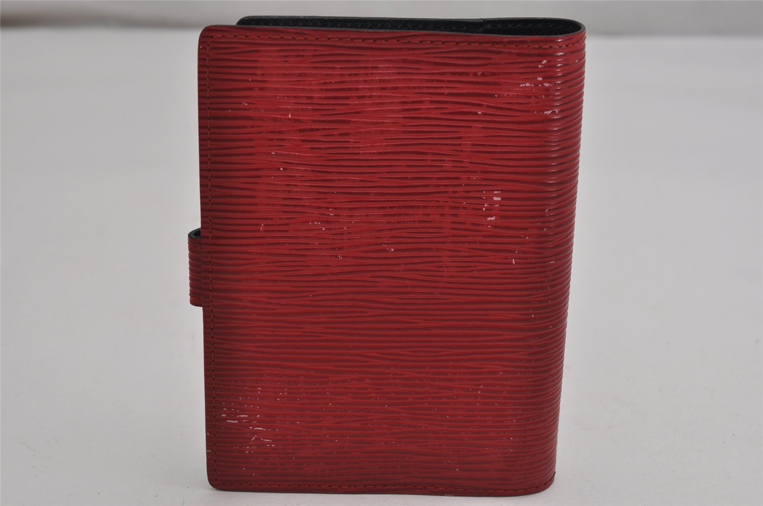 Authentic Louis Vuitton Epi Agenda PM Notebook Cover Red Black R2005E LV 0544K