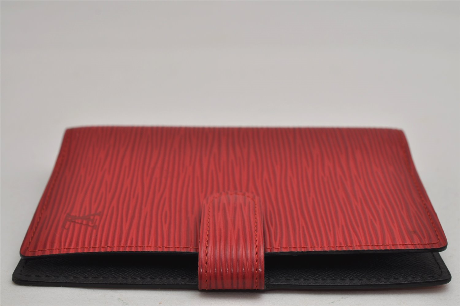 Authentic Louis Vuitton Epi Agenda PM Notebook Cover Red Black R2005E LV 0544K