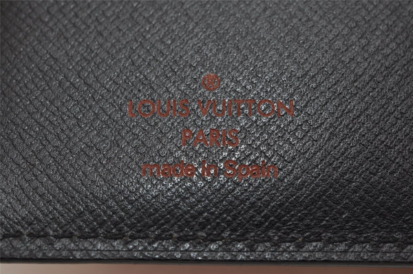 Authentic Louis Vuitton Epi Agenda PM Notebook Cover Red Black R2005E LV 0544K