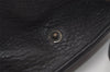 Authentic Burberrys Vintage Leather Clutch Hand Bag Purse Black 0545J