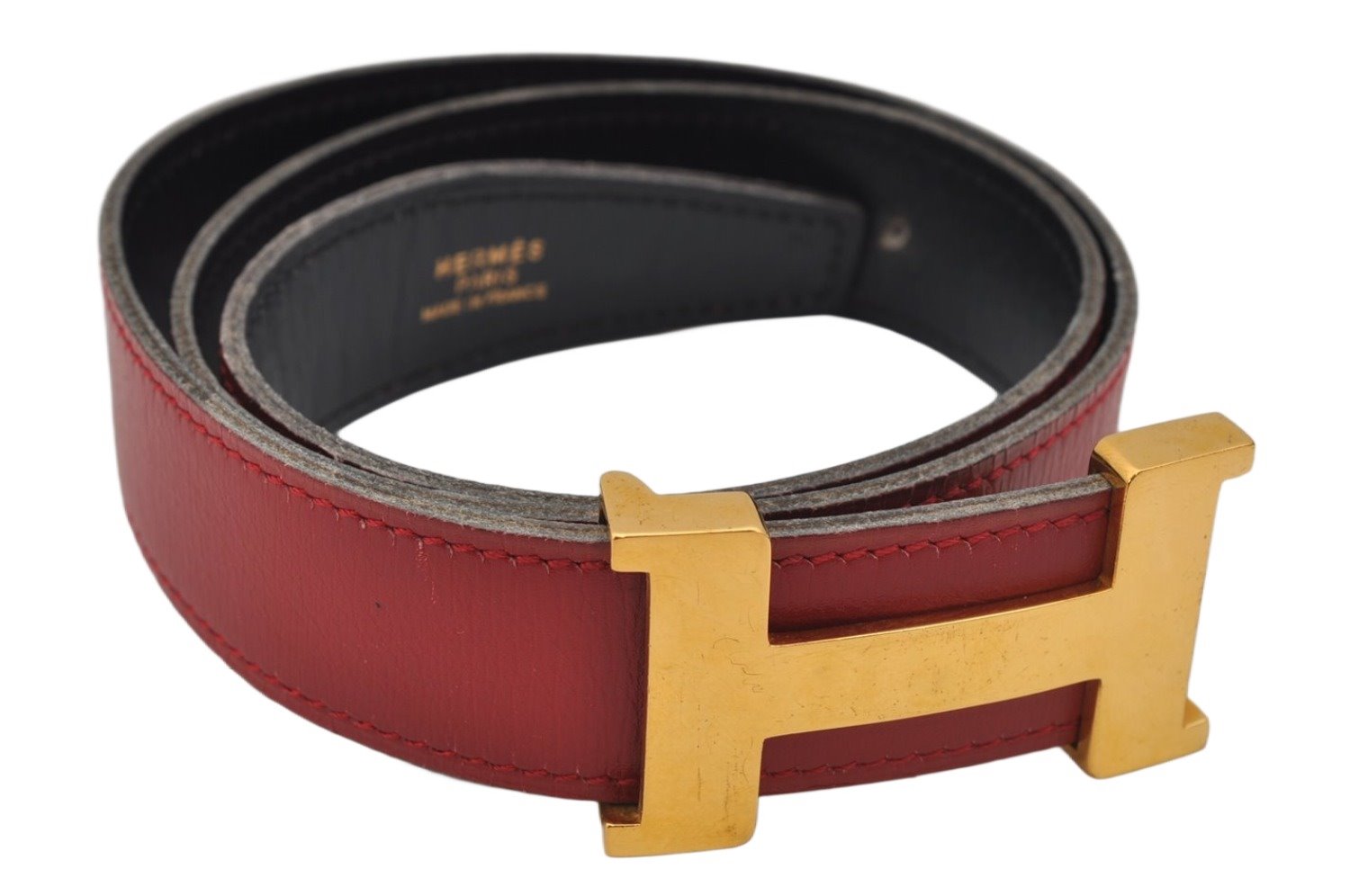 Authentic HERMES Constance Leather Belt Size 25.6-27.2