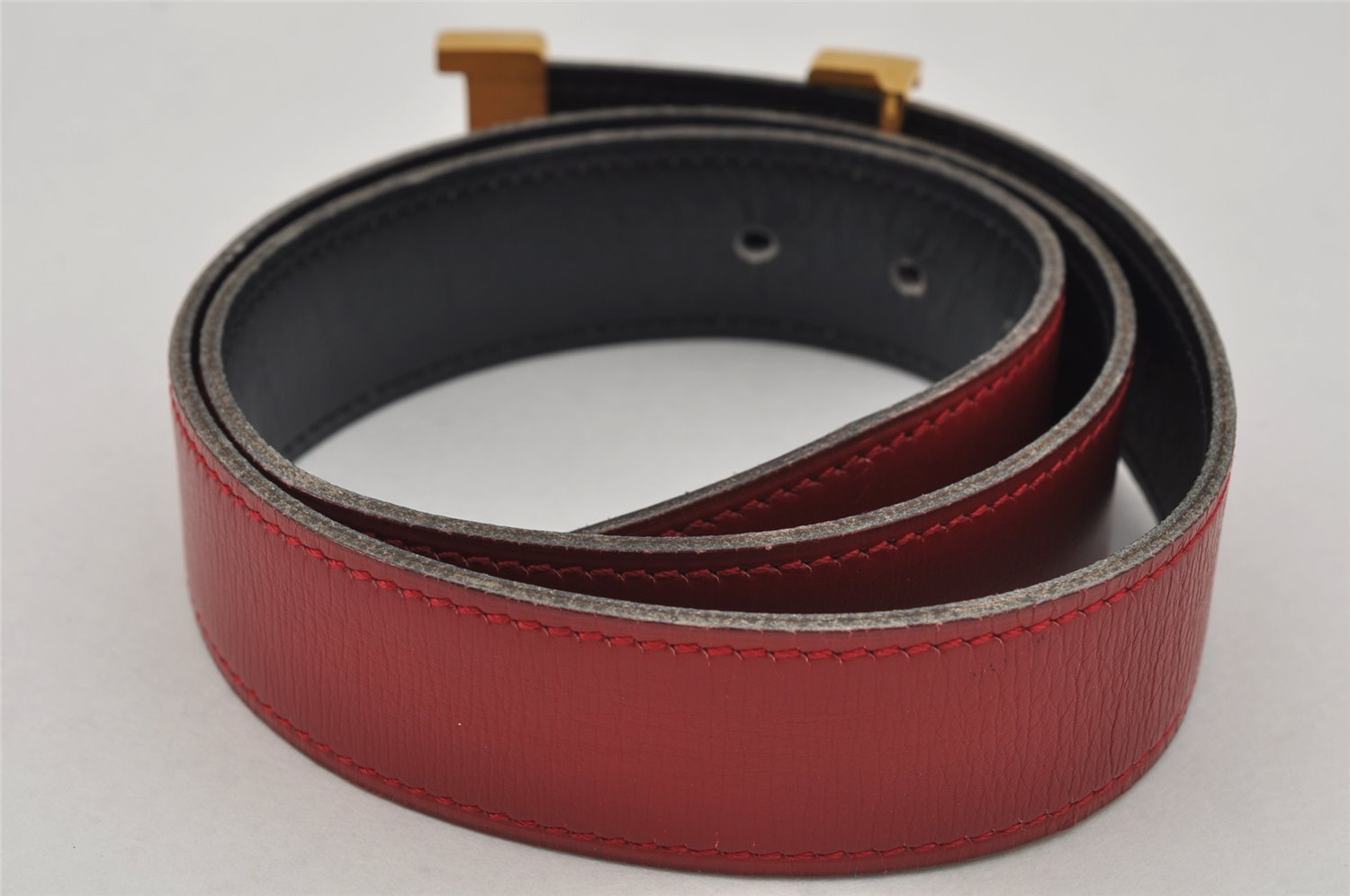 Authentic HERMES Constance Leather Belt Size 25.6-27.2