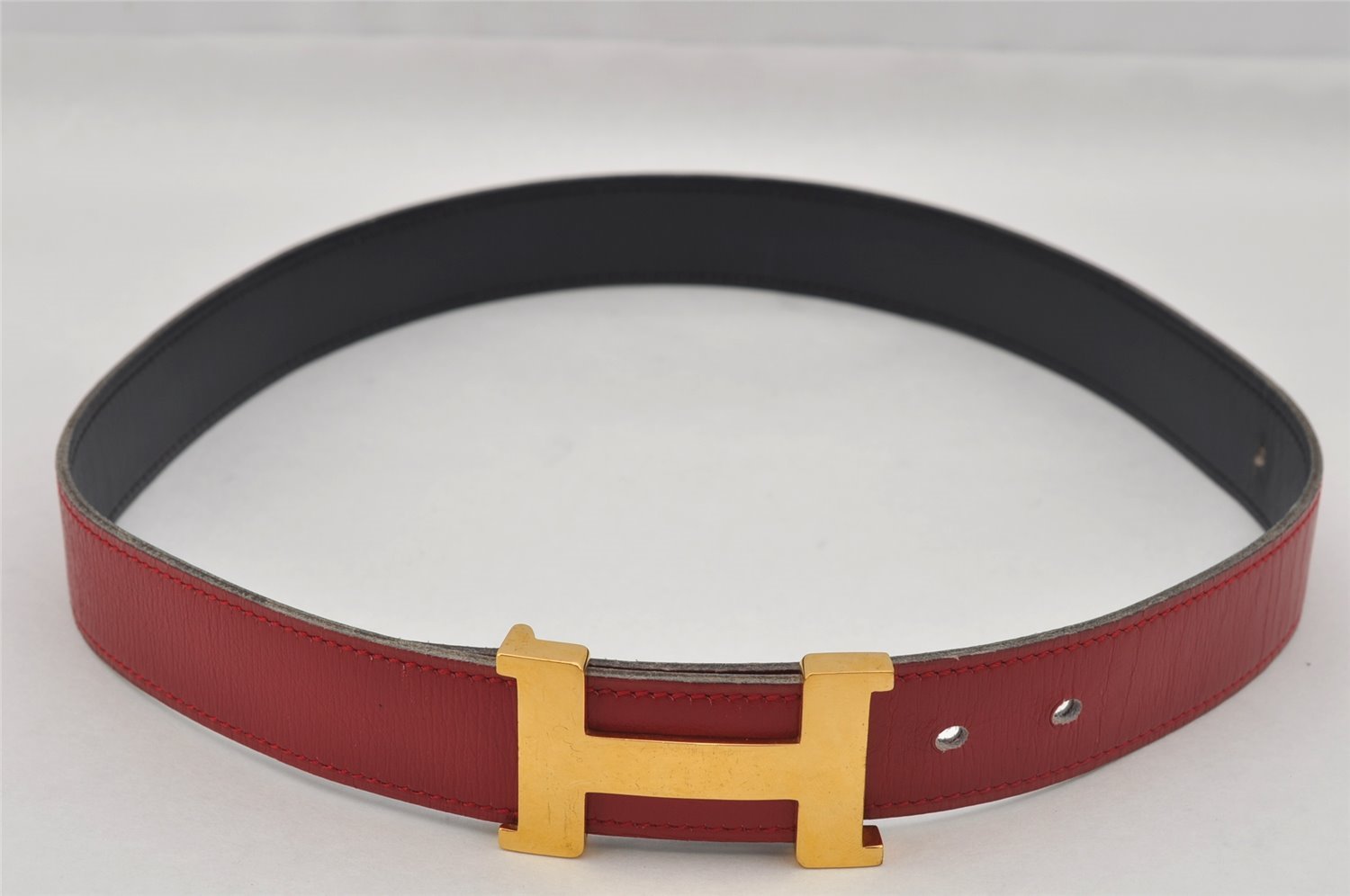 Authentic HERMES Constance Leather Belt Size 25.6-27.2