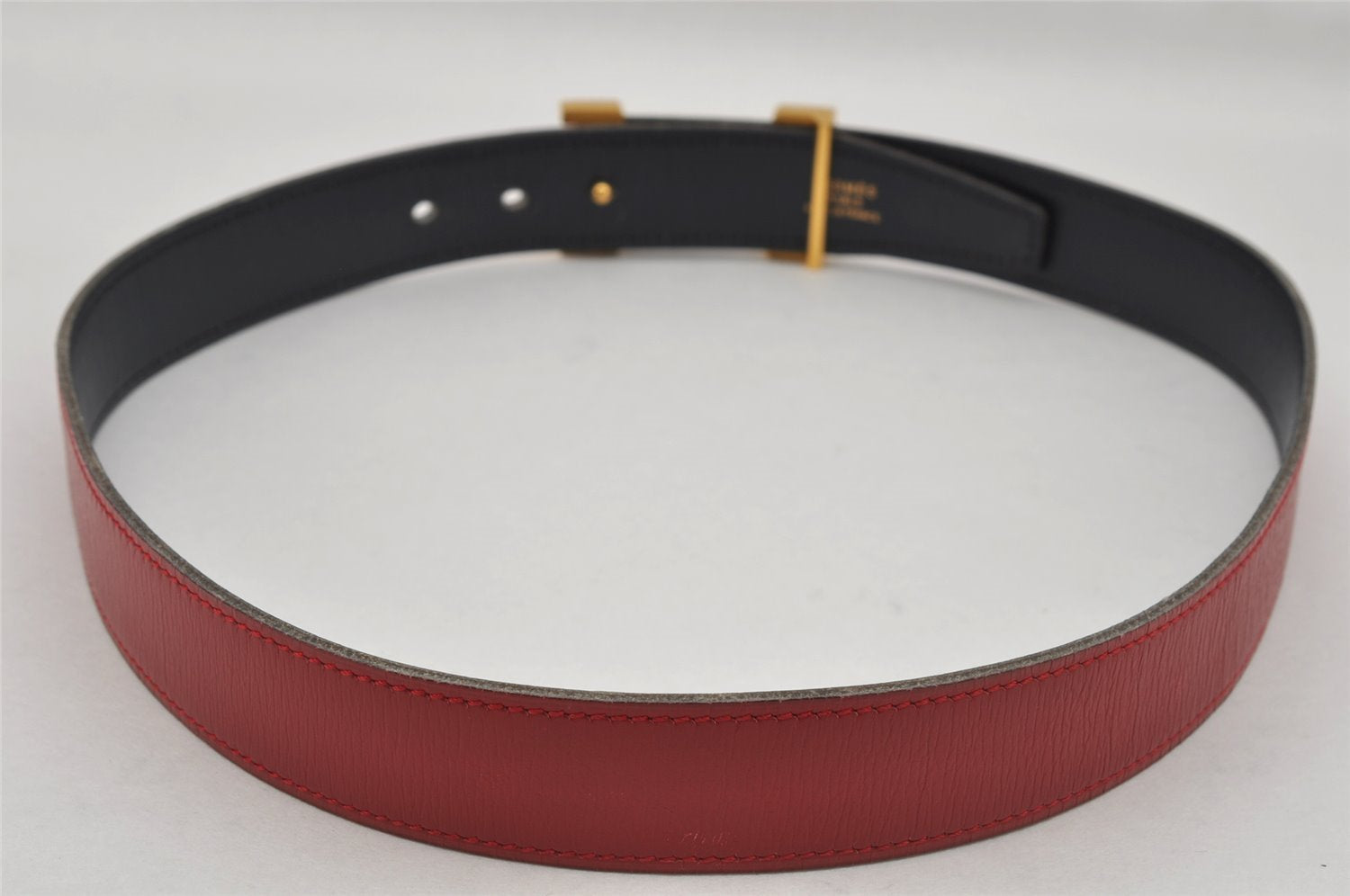 Authentic HERMES Constance Leather Belt Size 25.6-27.2