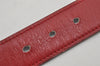 Authentic HERMES Constance Leather Belt Size 25.6-27.2" Red Black 0545K