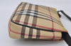 Authentic BURBERRY Nova Check PVC Leather Hand Bag Pouch Purse Beige 0546J