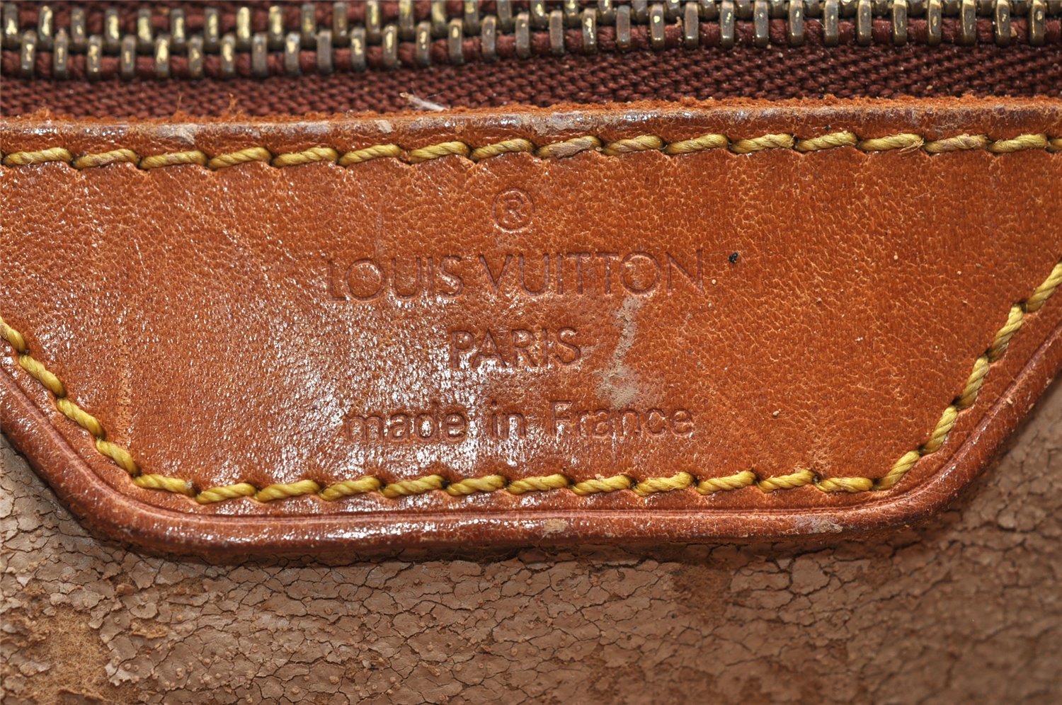 Authentic Louis Vuitton Monogram Bucket PM Shoulder Tote Bag M42238 Junk 0547I