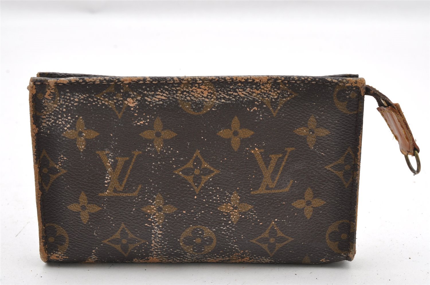 Authentic Louis Vuitton Monogram Bucket PM Shoulder Tote Bag M42238 Junk 0547I