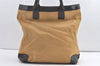 Authentic GUCCI Web Sherry Line Tote Bag Canvas Leather 0021121 Beige 0547K
